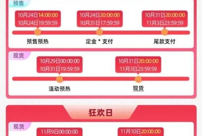 双十一2024年满减 - 2024年淘宝活动时间表满减