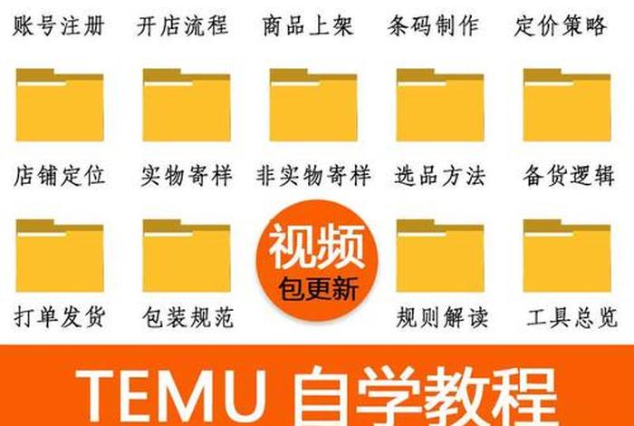 temu跨境电商运营教学；跨境电商运营新手入门