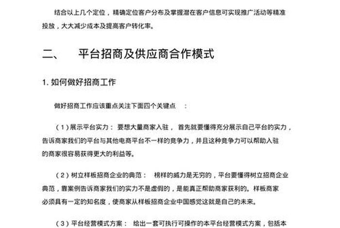 电商运营方案模板 电商运营方案模板下载