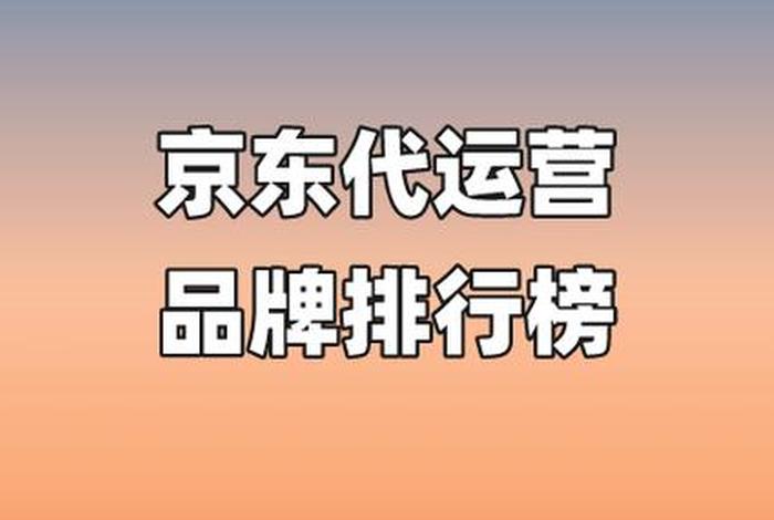 京东代运营哪个品牌好（京东代运营电商公司排行榜）