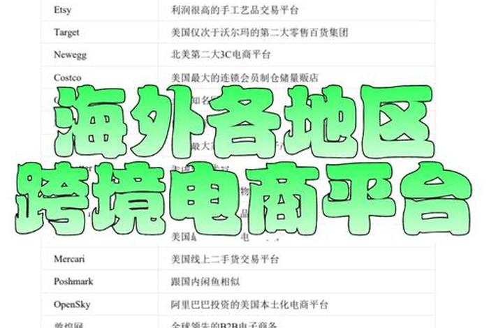 海外跨境电商平台是真的吗（海外跨境电商平台有哪些）
