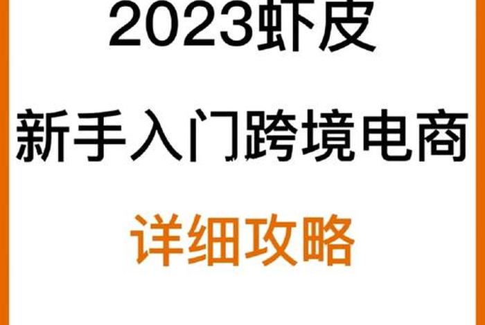 跨境电商怎么做新手入门虾皮 - 垮境电商虾皮