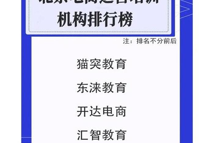 成人电商培训学校（电商运营培训学费多少）