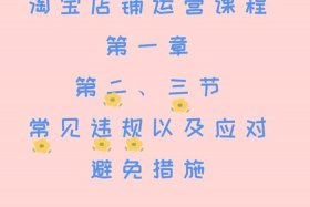 淘宝运营自学教程免费（淘宝店铺新手应该怎么运营）