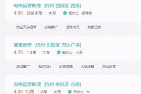 淘宝运营工资一般多少钱；淘宝运营工资一般多少钱一个月