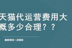 天猫代运营怎么样（天猫代运营一般多少钱）