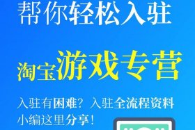 淘宝游戏专营店铺运营（淘宝游戏专营店铺运营模式）