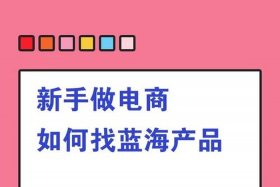 蓝海电商怎么做销售；蓝海货源如何寻找