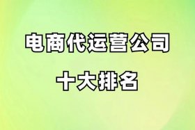 广州电商代运营公司十强、广州电商代运营公司十强排名
