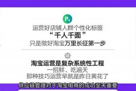 淘宝运营教程视频；淘宝运营自学视频
