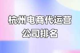 杭州比较好的代运营公司排名（杭州代运营上市公司）