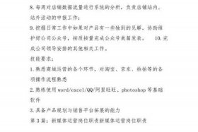 电商运营主要工作内容及职责；电商运营主要工作内容及职责怎么写