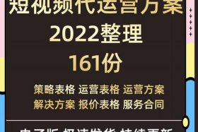 短视频代运营报价模板，短视频代运营方案模板