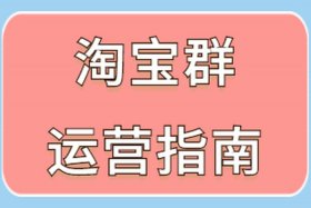 淘宝人群运营（淘宝店群运营）