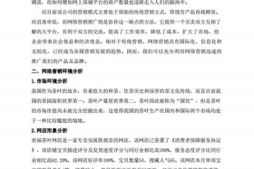 网店营销方案（网店营销方案制定原则）