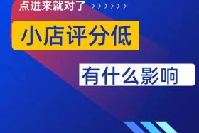 店铺评分多少算低（店铺评分多少算低的）