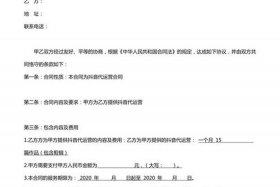 抖店代运营合同 抖音电商代运营合同