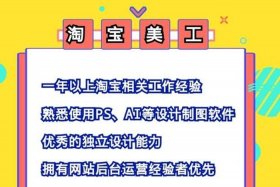 招聘淘宝运营人员 - 淘宝运营公司招聘