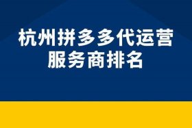 南阳拼多多店铺代运营 拼多多网点代运营