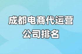 十大电商代运营公司成都 - 电商代运营的公司