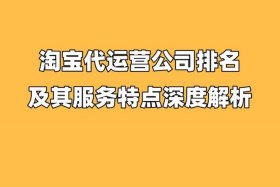 临沂淘宝代运营公司十大排名、临沂电商代运营