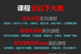 淘宝运营培训课程百度网盘（淘宝运营课程百度云）