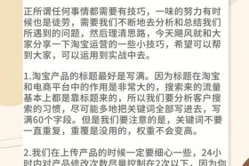 淘宝店铺运营心得800字 - 淘宝店铺运营心得和感悟