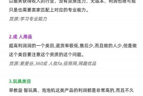 网店什么类目利润高（网店哪个类目利润高）