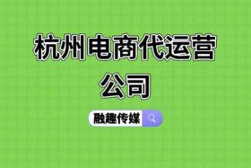 杭州市正规的电商代运营；杭州做电商的公司