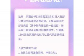 天猫入驻费用多少钱一个月 天猫入驻费用标准