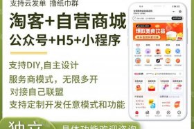 淘宝客app开发，淘客程序开发