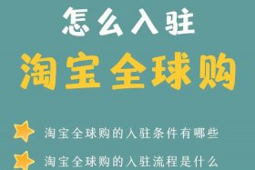 淘宝全球购运营新手教程、淘宝全球购经营模式