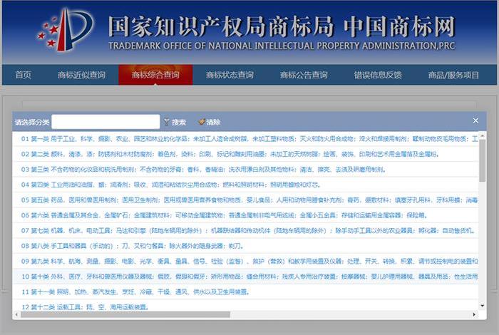 中国商标注册网官方网；中国商标注册网官方网查询