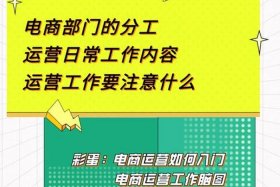 新手怎么做电商运营工作 新手怎么做电商运营工作内容