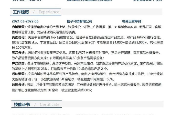 跨境电商招聘组长简历怎么制作 - 跨境电商店长招聘