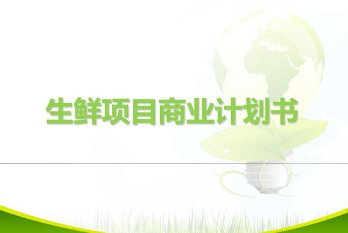 生鲜电商商业计划书，生鲜电商商业计划书ppt