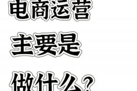 什么是电商运营；什么是电商运营？