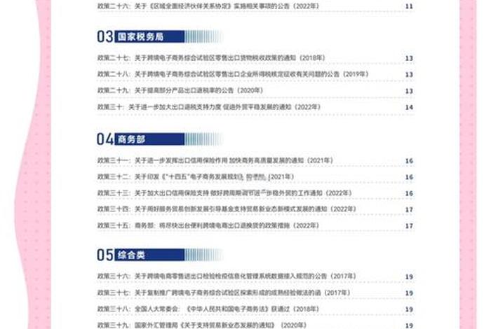 中国跨境电商政策有哪些；中国跨境电商政策有哪些类型