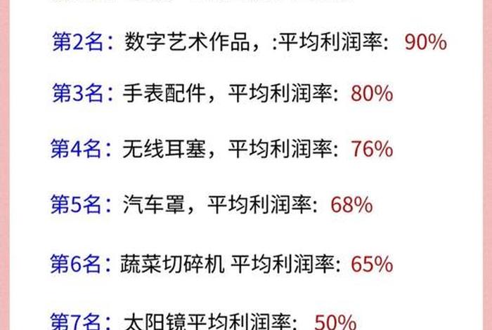 电商十大暴利产品排名 电商产品排行榜前十名 电商十大暴利产品排名 电商产品排行榜前十名