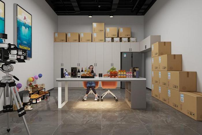 电商直播公司装修案例，直播公司装修方案