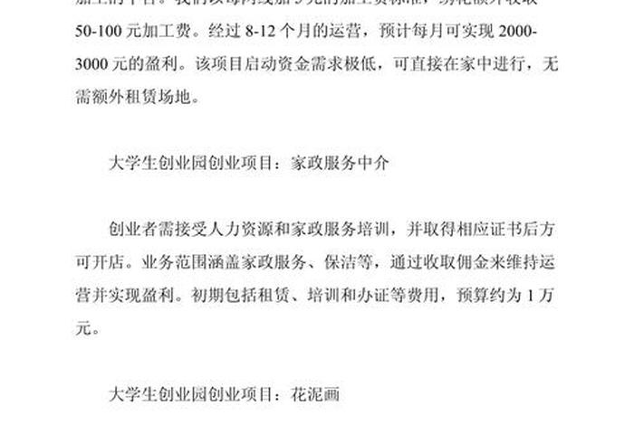 电商创业项目一览表、电商创业项目一览表怎么写