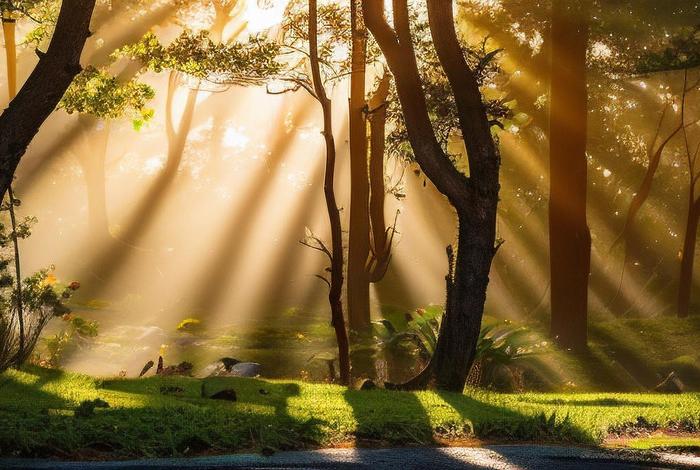 电商森林背景；电商背景板