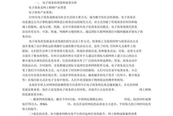 电商个人创业计划书(大学生版)（大学生电商创业项目计划书）