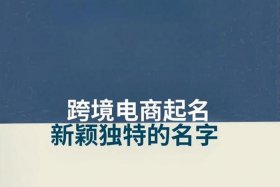 电商公司名字大全 电商公司名字大全免费