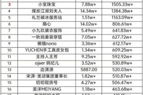 双十一主播收入排行榜 - 双十一主播收入排行榜怎么看