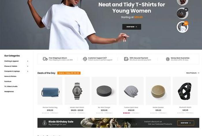 电商模版网站；电商模版网站有哪些