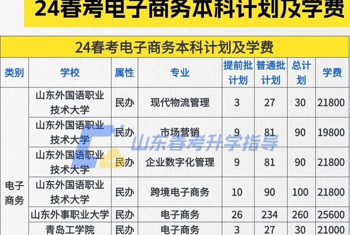 电商山东春考专业课都要考吗，山东春季高考电子商务专业可以报考的学校