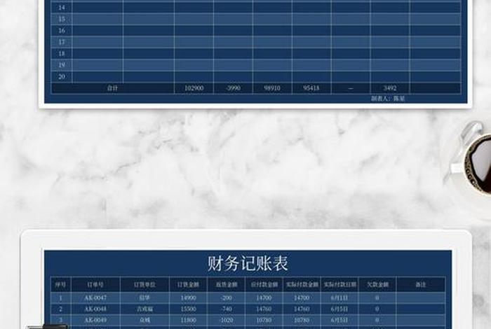 电商记账excel表格 电商记账常用表格