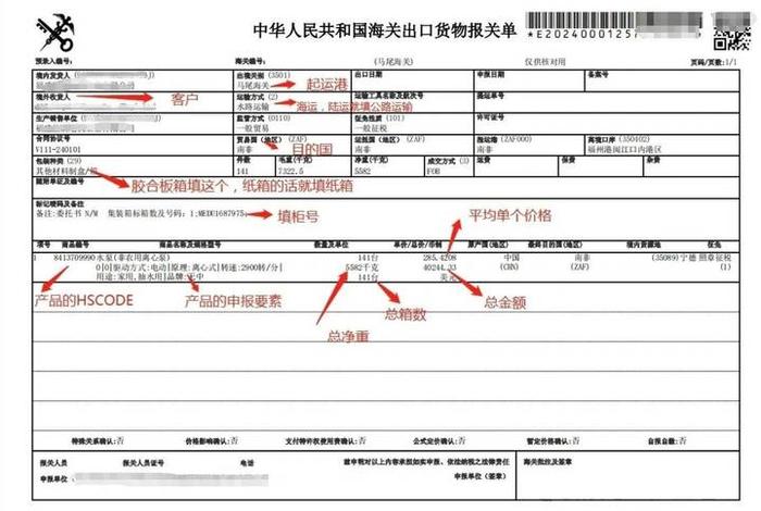 跨境电商报关单、跨境电商报关单样式 跨境电商报关单、跨境电商报关单样式