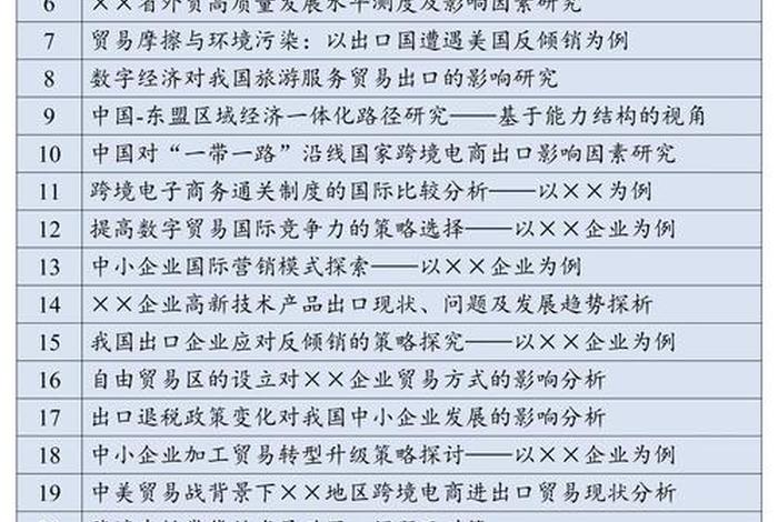 外贸跨境电商的毕业论文题目，外贸跨境电商的毕业论文题目怎么写